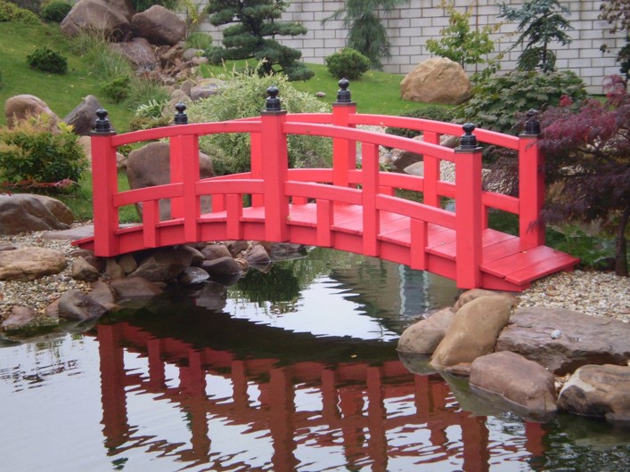 22. Japonský dřevěný mostek